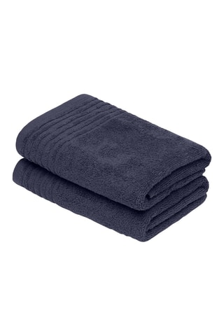 2 toallas de tocador Ecume - Azul oscuro - 45 x 45 cm