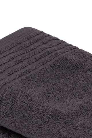 2 toallas de tocador Ecume - Gris oscuro - 45 x 45 cm