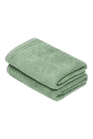 2 toallas de tocador Ecume - Verde oscuro - 45 x 45 cm