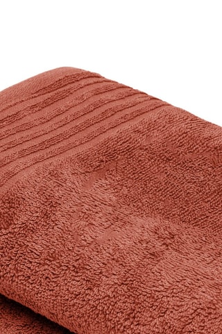 2 toallas de tocador Ecume - Rojo teja - 45 x 45 cm