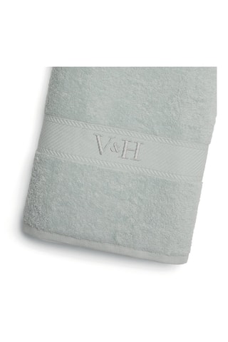 Toalla de mano y toalla de baño Nuage - Menta - 50 x 100 cm y 70 x 140 cm