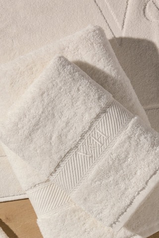 Toalla de mano y toalla de baño Nuage - Topo - 50 x 100 cm y 70 x 140 cm