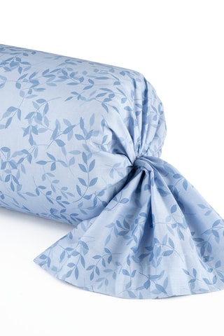 Federa cuscino alla francese in raso di cotone 80 fili/cm² - Azzurro - 43 x 210 cm