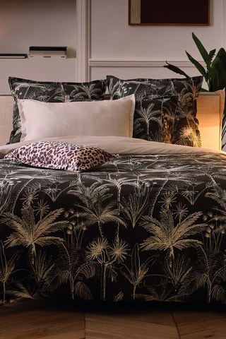 Federa in raso di cotone 80 fils/cm² - Marrone - 30 x 50 cm