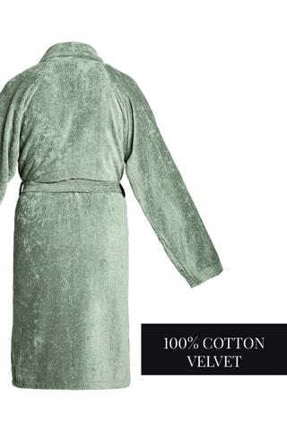 Peignoir en velours - Vert