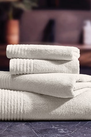 12 serviettes de bain - Blanc cassé