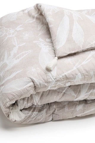 Edredon en satin de coton 80 fils/cm² - Taupe - 140 x 200 cm