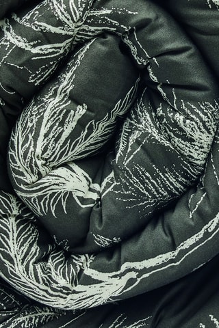 Trapunta in raso di cotone 80 fili/cm² - Nero - 140 x 200 cm