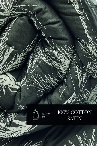 Trapunta in raso di cotone 80 fili/cm² - Nero - 140 x 200 cm