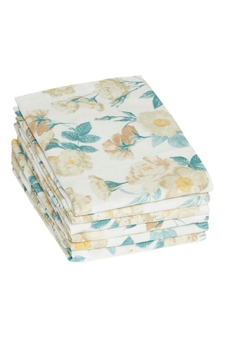 6 serviettes de table - Blanc