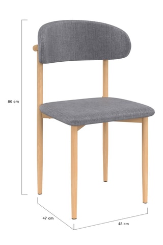 6 chaises Callisto  - 48 x 80 x 47 cm