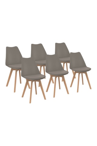 6 chaises Nordia - 46 x 40 x 45 cm