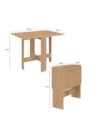 Table console extensible Faustine - 103 x 75 x 76 cm