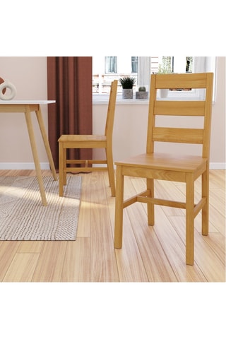4 chaises en pin Alfie - 40 x 90 x 46 cm