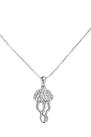 Ketting Jelly Fish - Zilver