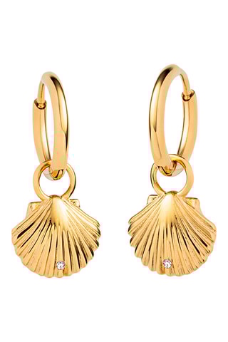 Oorbellen Scallop - Goudkleurig