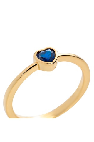 Verlovingsring Heart of the Sea - Zilver Doublé Geelgoud