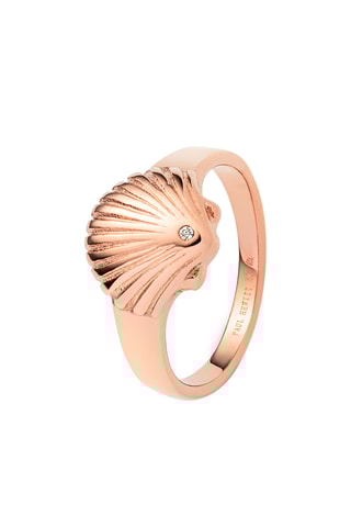 Ring Scallop - Roségoudkleurig