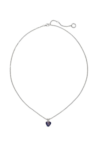 Ketting Heart of the sea - Zilverkleurig en Marineblauw