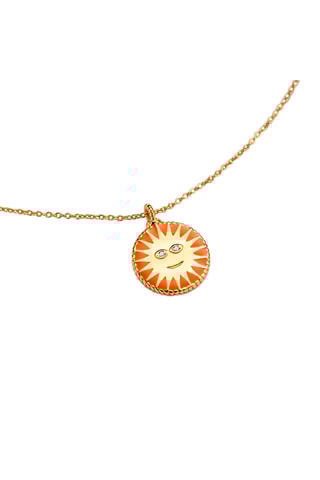 Ketting Verguld met Geelgoud Sumos - Zilver