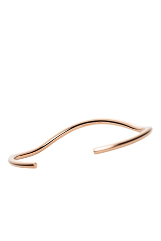 Open Armband Waves - Roségoudkleurig