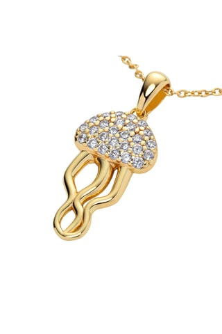 Ketting Jelly Fish - Verguld Zilver