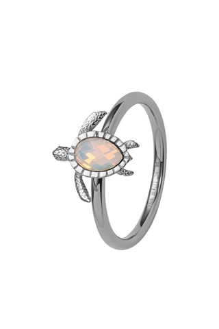 Ring Turtle - Zilverkleurig