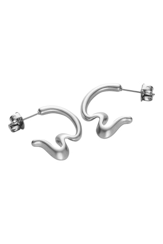 Creolen Waves - Zilverkleurig