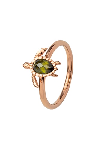 Ring Turtle - Roségoudkleurig