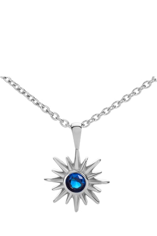 Ketting Aurora - Zilverkleurig en Blauw
