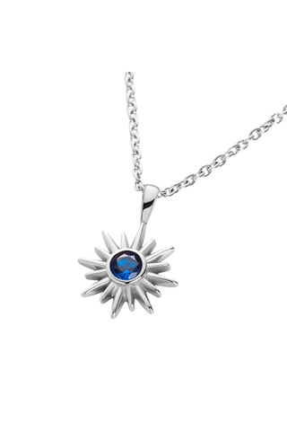 Ketting Aurora - Zilverkleurig en Blauw