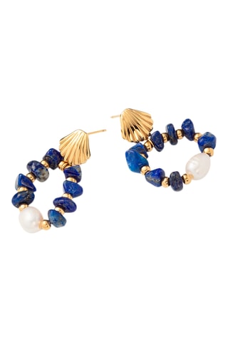 Oorbellen Scallop - Goudkleurig