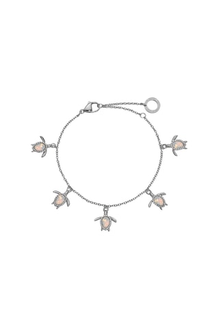 Armband Turtle - Zilverkleurig