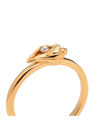 Ring Sea Shell - Goudkleurig