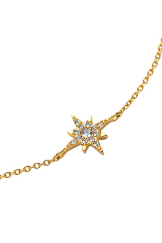 Ketting Windrose - Zilver Doublé Geelgoud