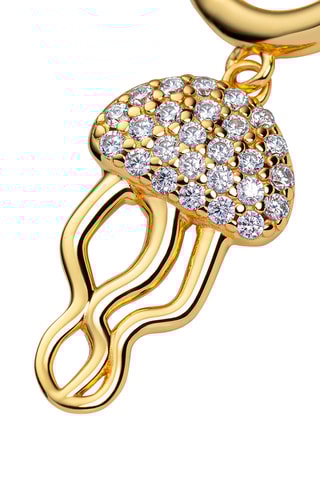 Creolen Jelly Fish - Verguld Zilver