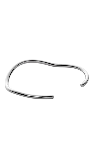 Open Armband Waves - Zilverkleurig