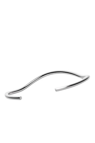 Open Armband Waves - Zilverkleurig