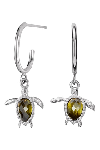 Oorbellen Turtle - Zilverkleurig