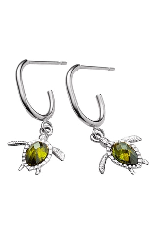 Oorbellen Turtle - Zilverkleurig