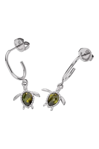 Oorbellen Turtle - Zilverkleurig