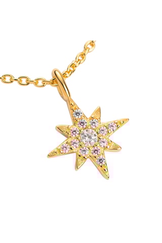 Ketting Windrose - Zilver Doublé Geelgoud