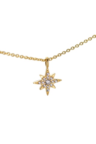 Ketting Windrose - Zilver Doublé Geelgoud