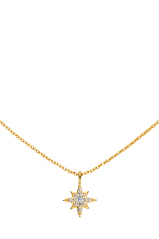 Ketting Windrose - Zilver Doublé Geelgoud