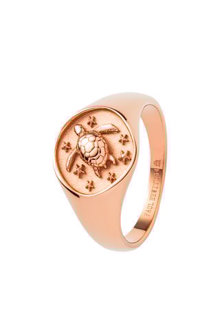 Ring Turtle - Roségoudkleurig