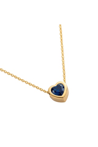 Ketting Heart of the sea - Zilver Doublé Geelgoud