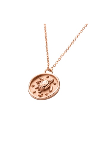 Ketting Turtle - Roségoudkleurig