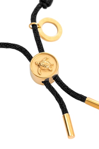 Armband Turtle - Goudkleurig en Zwart