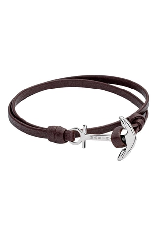 Armband The Anchorband - Bruin en Zilverkleurig