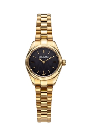 Stalen Quartz Horloge Petit Soleil - Goudkleurig en Zwart